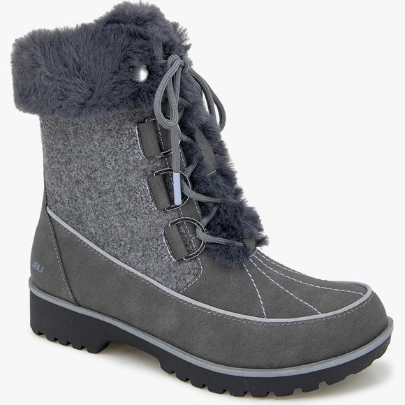 JBU Shoes - JBU by Jambu Dark Grey Colorado Winter Boot Mid Calf 9